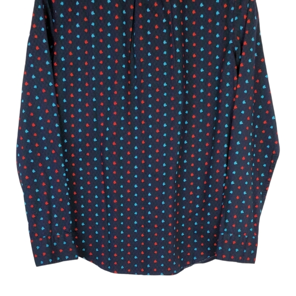 NWT Original penguin floral sapphire button shirt - Picture 12 of 14